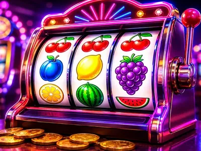 Игровой автомат с фруктами на барабанах